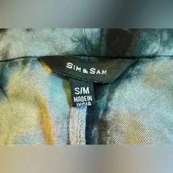Sim & Sam Tie-Dye Open Front Cardigan/Kimono Size S/M - Picture 6 of 7